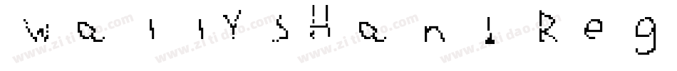 WallysHand Regular字体转换